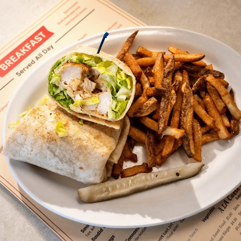 Chicken Caesar Wrap.