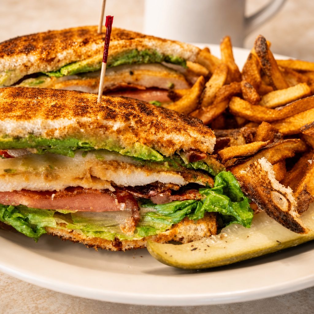 Chicken Club Sandwich.
